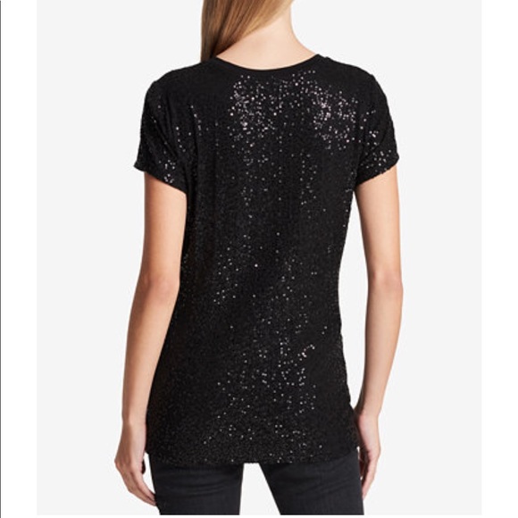 DKNY Sequin T-Shirt - Picture 2 of 4